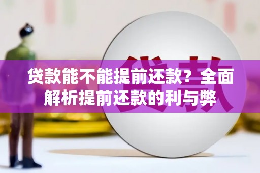 思南贷款能不能提前还款？全面解析提前还款的利与弊
