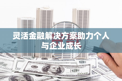 思南灵活金融解决方案助力个人与企业成长