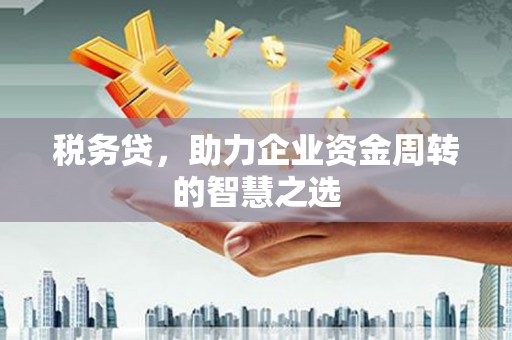 思南税务贷，助力企业资金周转的智慧之选
