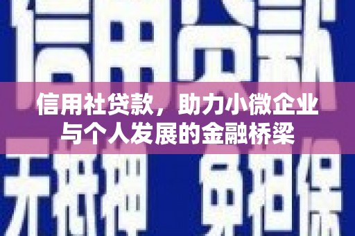 思南信用社贷款，助力小微企业与个人发展的金融桥梁