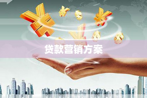 思南贷款营销方案