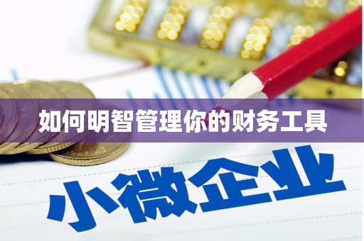 思南如何明智管理你的财务工具