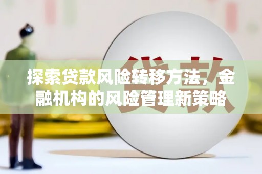 思南探索贷款风险转移方法，金融机构的风险管理新策略