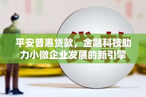 思南平安普惠贷款，金融科技助力小微企业发展的新引擎