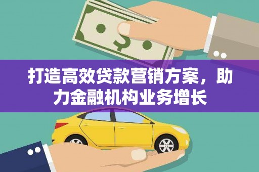 思南打造高效贷款营销方案，助力金融机构业务增长