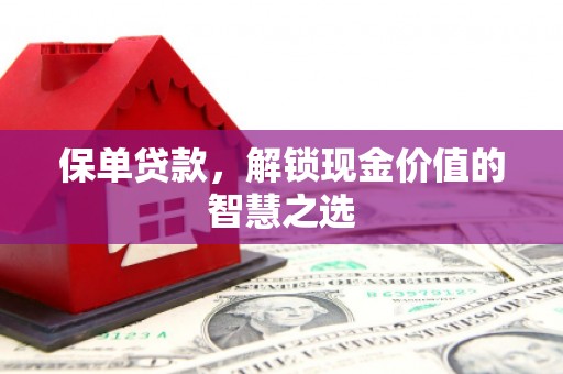 思南保单贷款，解锁现金价值的智慧之选