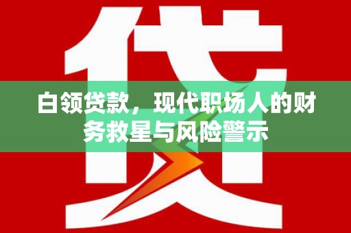 思南白领贷款，现代职场人的财务救星与风险警示