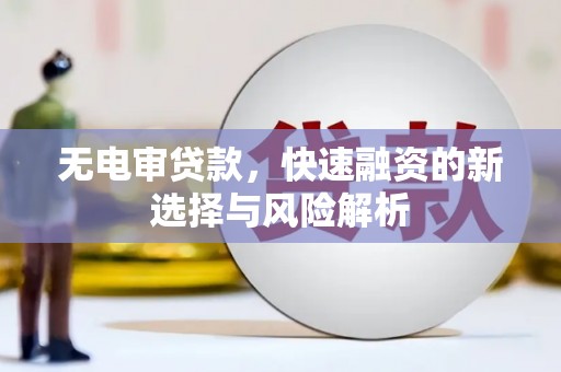 思南无电审贷款，快速融资的新选择与风险解析