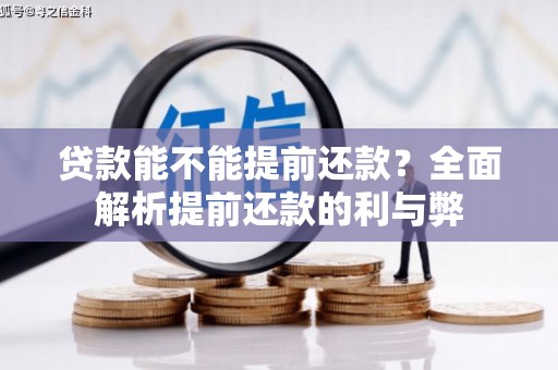 思南贷款能不能提前还款？全面解析提前还款的利与弊