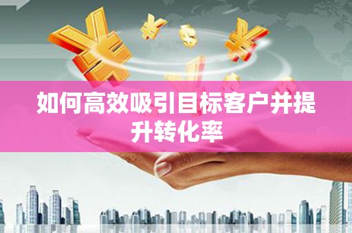 思南如何高效吸引目标客户并提升转化率