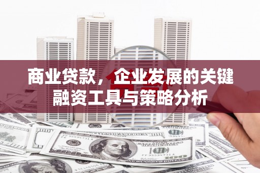 思南商业贷款，企业发展的关键融资工具与策略分析