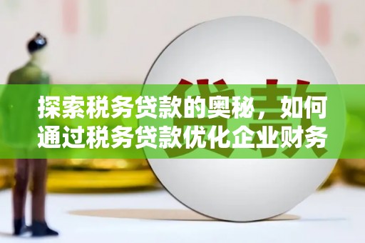 思南探索税务贷款的奥秘，如何通过税务贷款优化企业财务