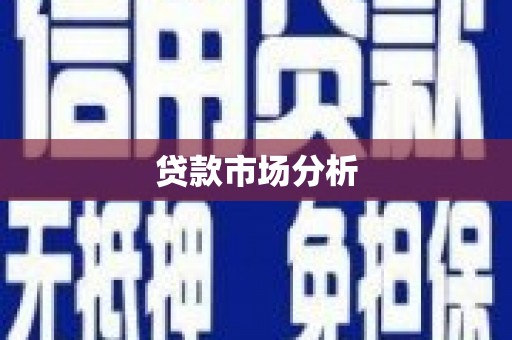 思南贷款市场分析