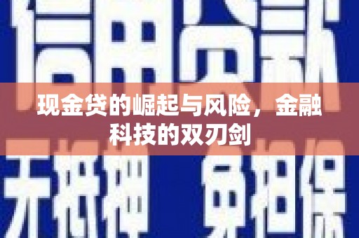 思南现金贷的崛起与风险，金融科技的双刃剑