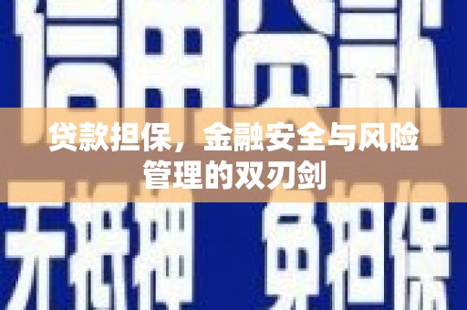 思南贷款担保，金融安全与风险管理的双刃剑