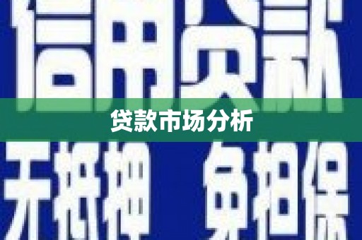 思南贷款市场分析
