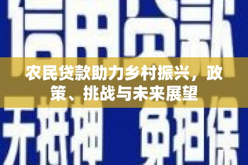 思南农民贷款助力乡村振兴，政策、挑战与未来展望