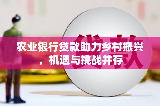 思南农业银行贷款助力乡村振兴，机遇与挑战并存
