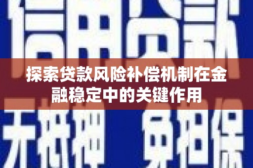 思南探索贷款风险补偿机制在金融稳定中的关键作用