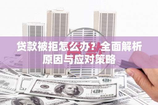 思南贷款被拒怎么办？全面解析原因与应对策略