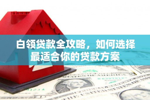 思南白领贷款全攻略，如何选择最适合你的贷款方案